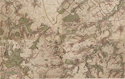 ジョドワーニュの地図 作： Joseph de Ferraris