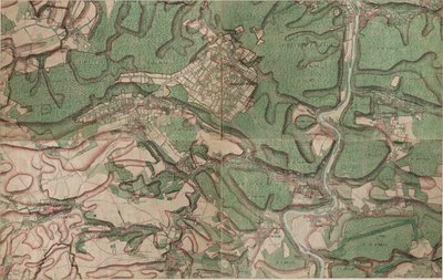 サンジェラールの地図-サンジェラール 作： Joseph de Ferraris