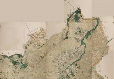 ウェルテの地図 - ジョセフ・デ・フェラリスによるベルギー、ウィルデ、1726-1814） 作： Joseph de Ferraris