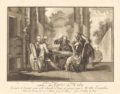 午後 作： Joseph de Longueil after Charles Eisen