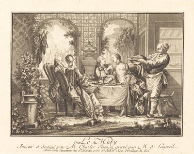 昼 作： Joseph de Longueil after Charles Eisen