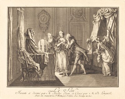 夜 作： Joseph de Longueil after Charles Eisen