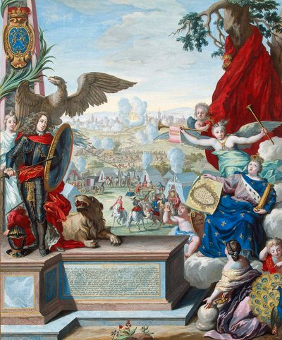 1710 年、18 世紀初頭の連合軍によるドゥエー要塞の占領。 作： Joseph de Montalegre