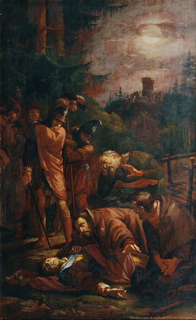 バイエルンのパラティーノ・オットー伯爵の死 作： Joseph von Fuhrich