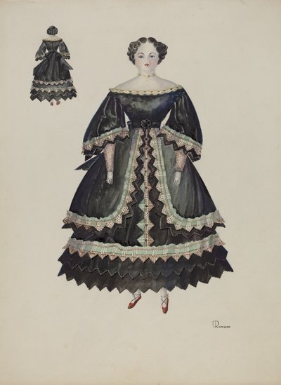 Doll - Minerva Pratt, c. 1937. 作： Josephine C. Romano