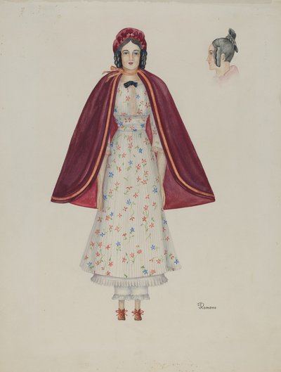 人形 - Narcissa Savery, c. 1937. 作： Josephine C. Romano