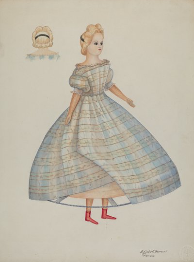 人形 - ネリー・ベイツ、c。 1937年 作： Josephine C. Romano