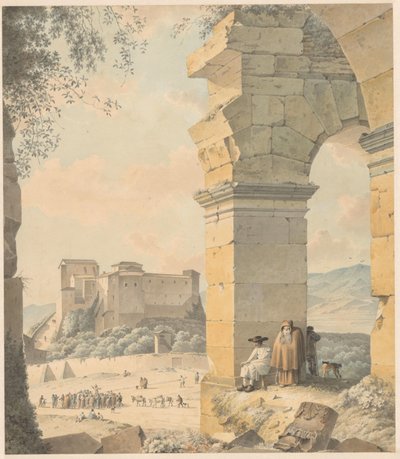 サンティ クアトロ コロナティのコロッセオ コロッセオの眺め (オブジェクトのタイトル) 作： Josephus Augustus Knip