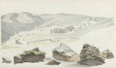 チボリの風景と街並み 作： Josephus Augustus Knip