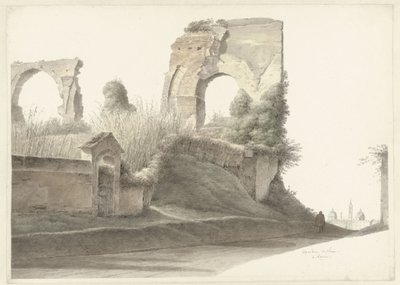 ローマのネロの水道橋 作： Josephus Augustus Knip