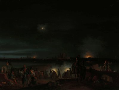 フランス軍によるスヘルトーヘンボスの砲撃 スヘルトーヘンボスの砲撃 作： Josephus Augustus Knip