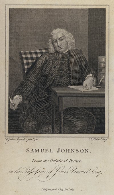 サミュエル・ジョンソン（イギリスの作家・辞書編集者）（彫刻 作： Joshua (after) Reynolds