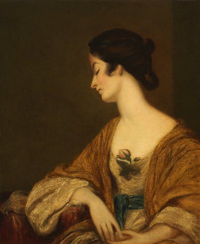 ジョージ・コリアー夫人の肖像 作： Joshua (follower of) Reynolds