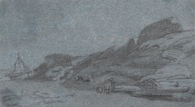 岩のある海岸 作： Joshua Cristall