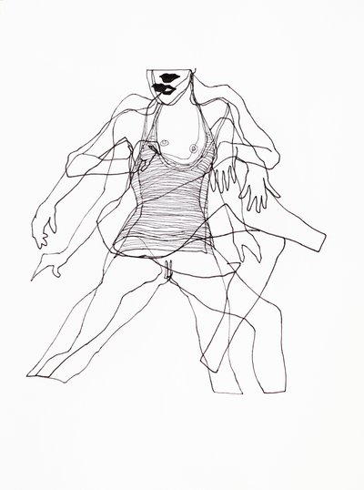 抽象的な踊る女性 作： Joshua Hoskins