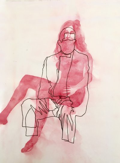 抽象的なロマンチックな抱擁 作： Joshua Hoskins