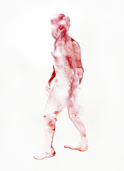 赤い歩行者 作： Joshua Hoskins