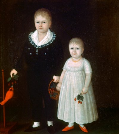 エドワードとサララッター、c1805 作： Joshua Johnson