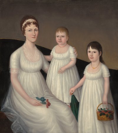 グレース・アリソン・マッカーディ ヒュー・マッカーディ夫人と娘のメリー・ジェーンとレティシア・グレース c1806年 作： Joshua Johnson