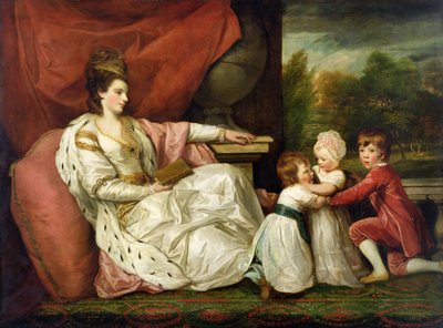シャーロット・グレンヴィル（ウィリアムズ＝ウィン夫人）と子供たち 1788年頃 油彩・カンヴァス 作： Joshua Reynolds