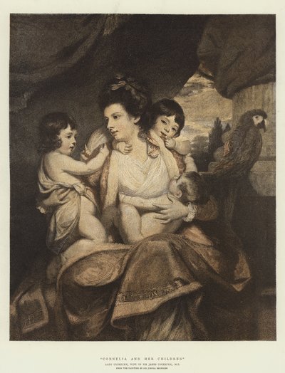 コーネリアとその子供たち（クロモリト） 作： Joshua Reynolds