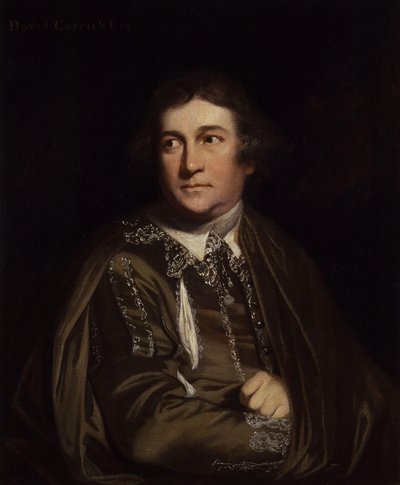 デビッド・ギャリック、『Every Man in his Humour』でキトリー役 作： Joshua Reynolds