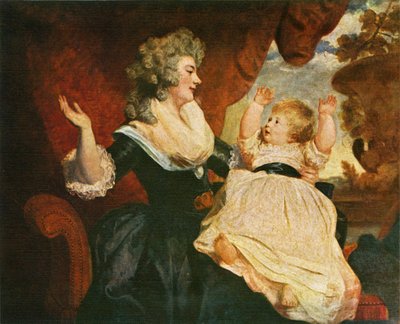 デボンシャーと子供の公爵夫人、c1786、c1912 作： Joshua Reynolds