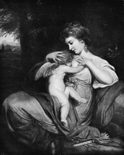 ホープナーシングラブミスモリス、ホープナーシングキューピッド、c1770、1912 作： Joshua Reynolds