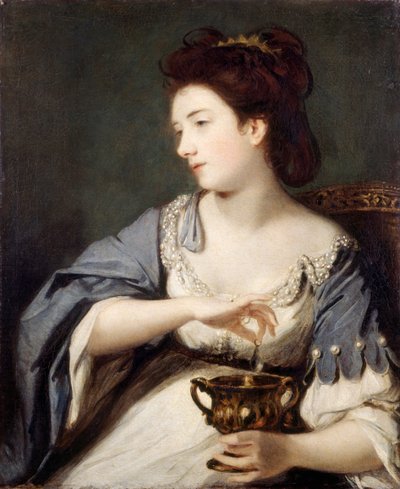 Kitty Fisher como Cleópatra (óleo sobre tela) 作： Joshua Reynolds
