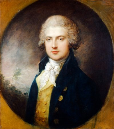 プリンス・オブ・ウェールズ・リバリーの男（キャンバスに油彩） 作： Joshua Reynolds