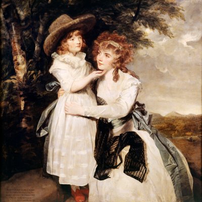 ミス・コックと彼女の姪 作： Joshua Reynolds