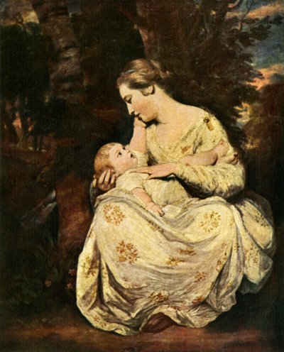 ホアレと子供夫人、1763-1764、c1912 作： Joshua Reynolds