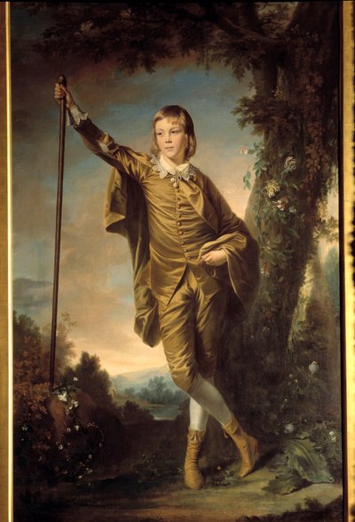 ジョシュア・レイノルズ（1723-1792）の描いたトマス・リスターの肖像（Portrait en pied de Thomas Lister）。1764. 作： Joshua Reynolds