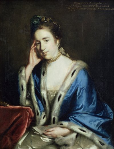 シャーロットウォルシンガムの肖像画、1760 作： Joshua Reynolds