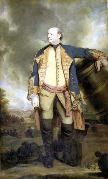グランビー侯爵ジョンの肖像（1770年頃） 王立騎兵連隊大佐の制服を着たもの 作： Joshua Reynolds