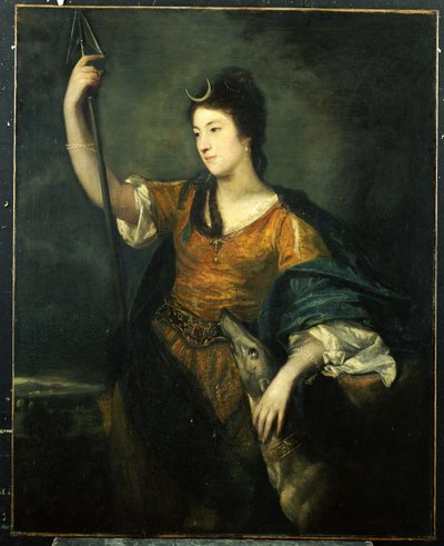 レディアンドーソンの肖像、3分の3の長さ、ダイアナ、1753〜54年 作： Joshua Reynolds