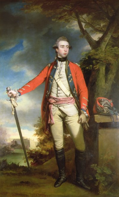 Lord de Ferrarsの肖像（キャンバスに油彩） 作： Joshua Reynolds