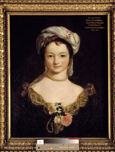 エリザベス・エリオット嬢の肖像画 ジョシュア・レイノルズ（1723-1792）作 作： Joshua Reynolds
