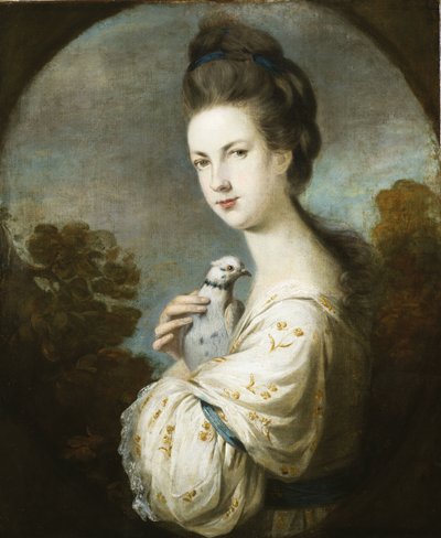 立っているミスジュリエットラングトンの肖像、ハーフレングス、1764 作： Joshua Reynolds