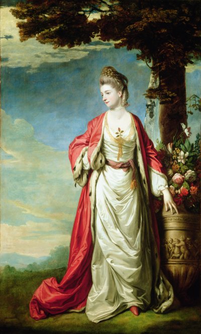 トルコのドレスを着たトレコシック夫人の肖像 作： Joshua Reynolds