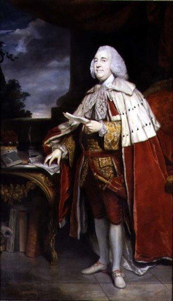 ロバート・マーシャム（第2代ロムニー男爵、第2代学会会長）の肖像画 作： Joshua Reynolds