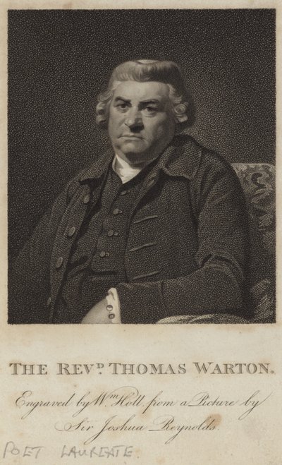 トーマス・ウォートンの肖像 作： Joshua Reynolds
