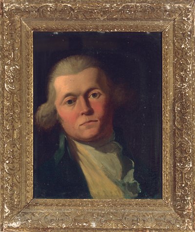 青いコートと黄色のチョッキを着た、バスト丈の紳士の肖像画 作： Joshua Reynolds