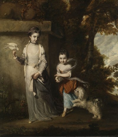 レディースアマーベルとメアリージェミマヨークの肖像、1761年頃 作： Joshua Reynolds