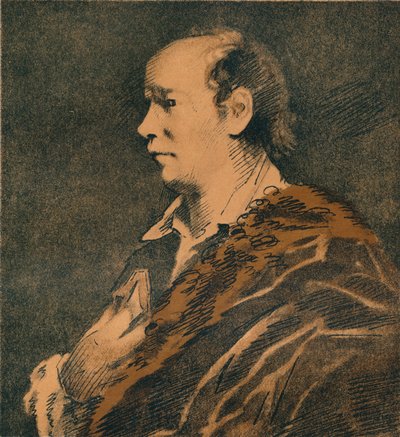 オリバーゴールドスミスのスケッチ、ジョシュアレイノルズ卿、1769-70、1906 作： Joshua Reynolds