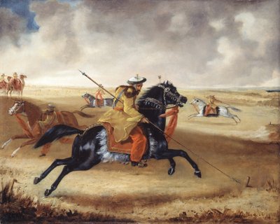 エクササイズでのスキナーの馬、1840年頃 作： Joshua Reynolds