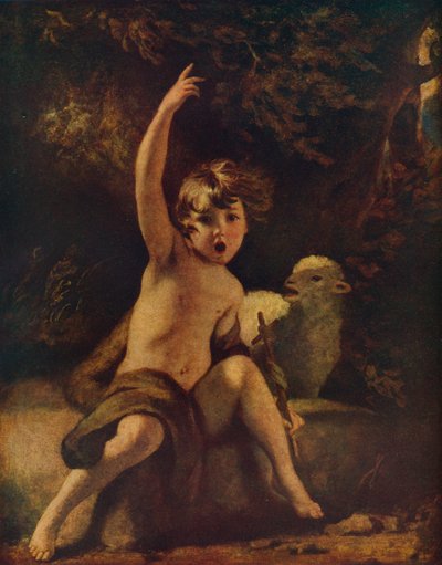荒野のセントジョン、c1776 作： Joshua Reynolds