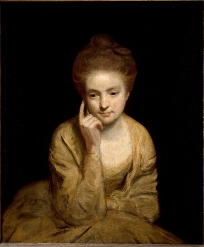 若い女性の肖像」のための習作（絵画 作： Joshua Reynolds