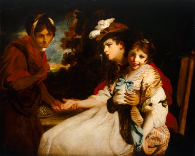 The Gypsy Fortune Teller, n. 1781 (öljy kankaalle) 作： Joshua Reynolds