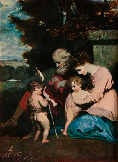 幼児聖ヨハネとの聖家族、1788-9 作： Joshua Reynolds